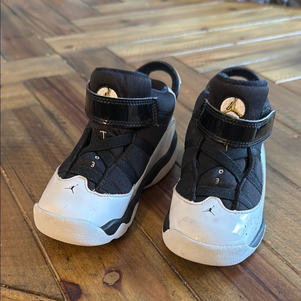 Black and White Jordan’s 9C toddler